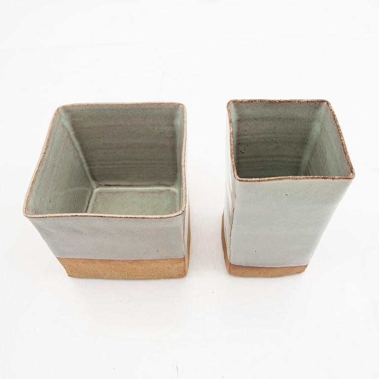 Signe Persson-Melin, a set of two earthenware vases.