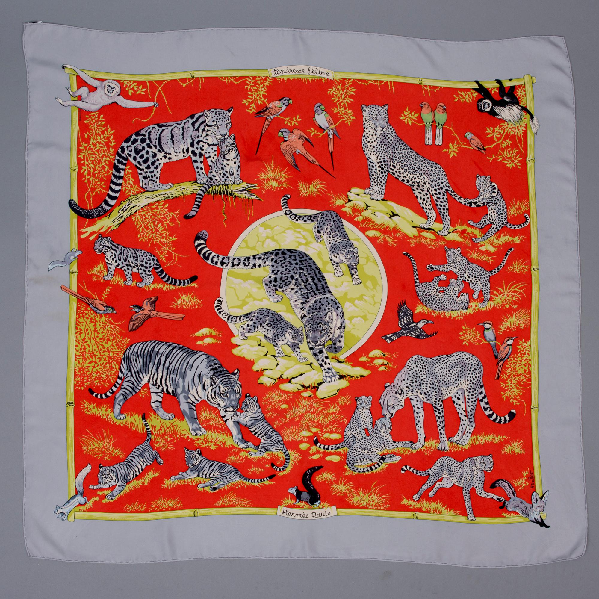 SCARF, "Tendresse Féline", Hermès.