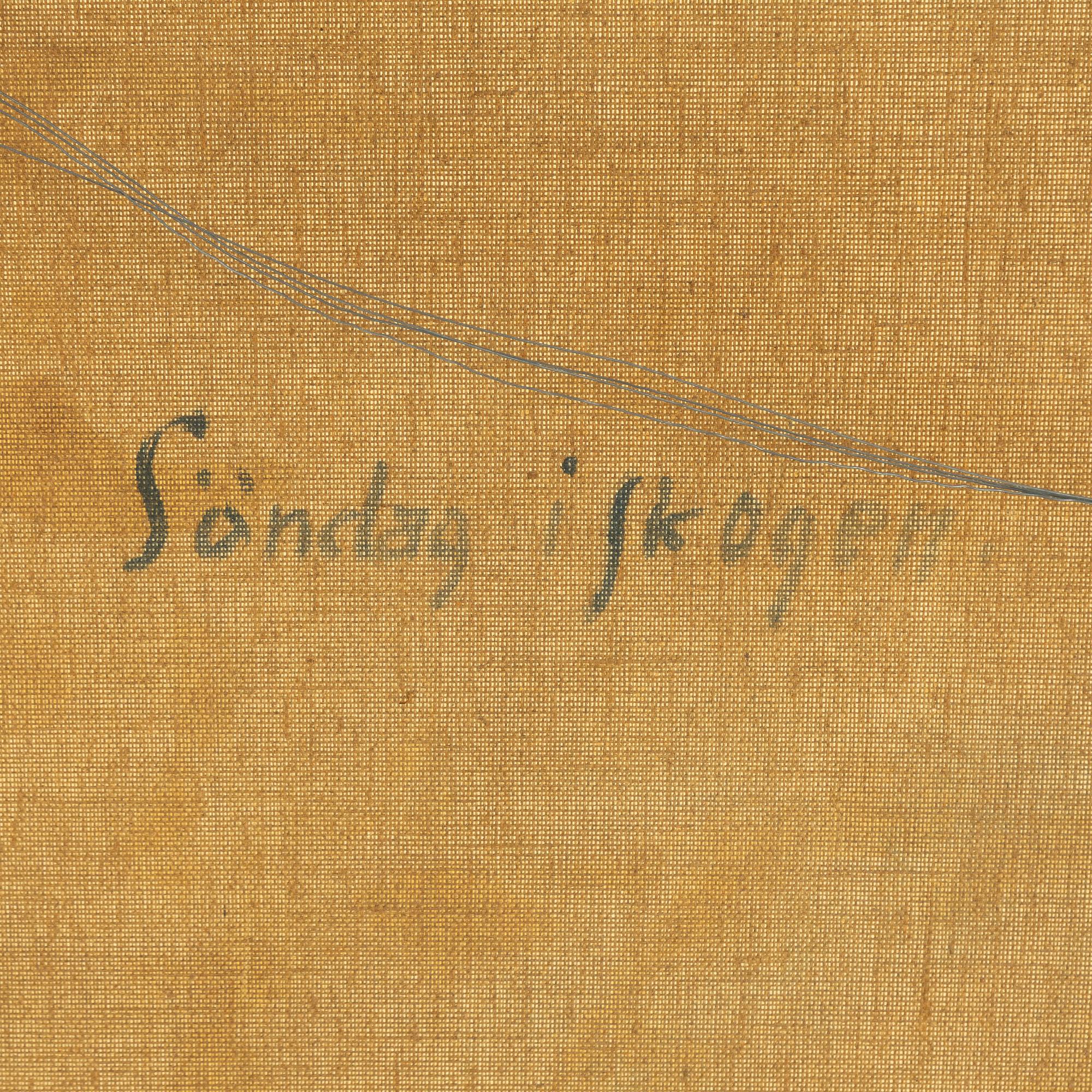 Karl-Enock Ohlson, "Söndag i skogen".