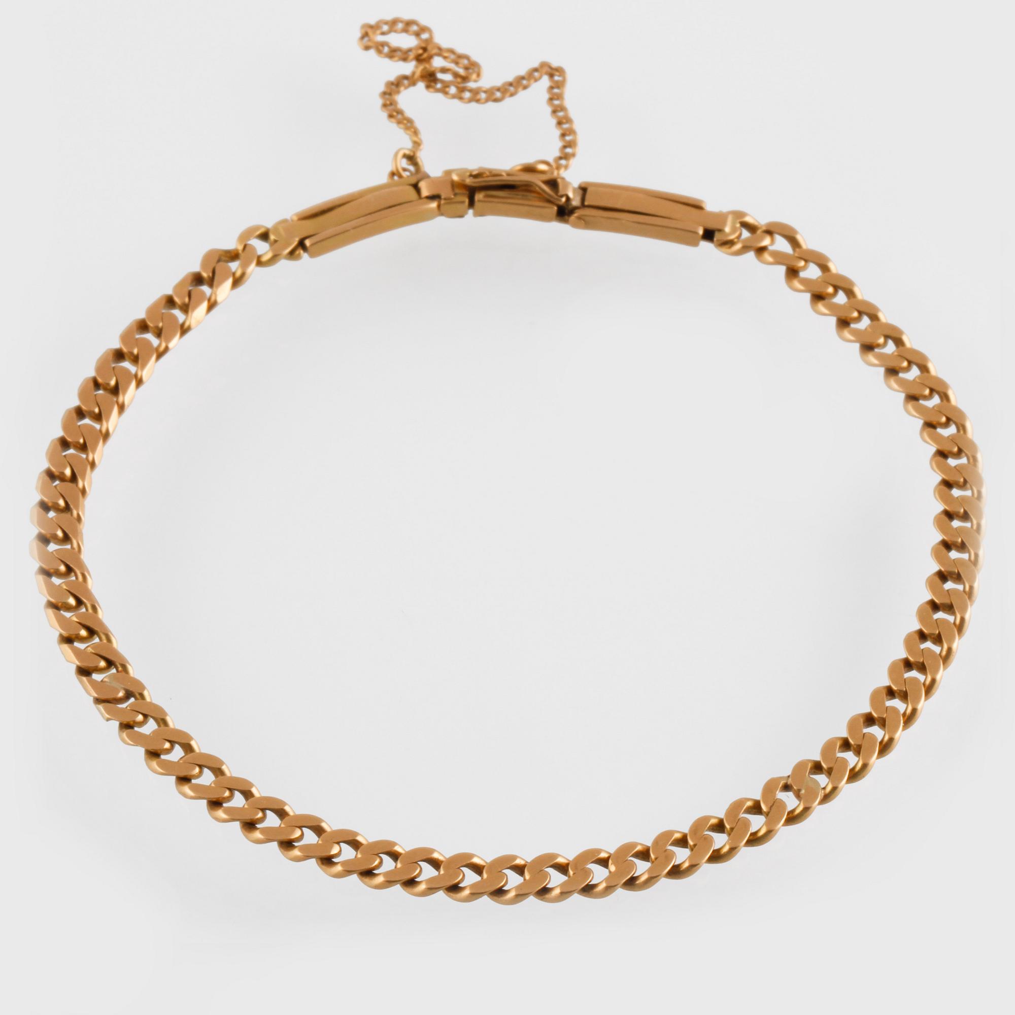 ARMLÄNK, 18K guld, importstämplad. Vikt 8 gram.