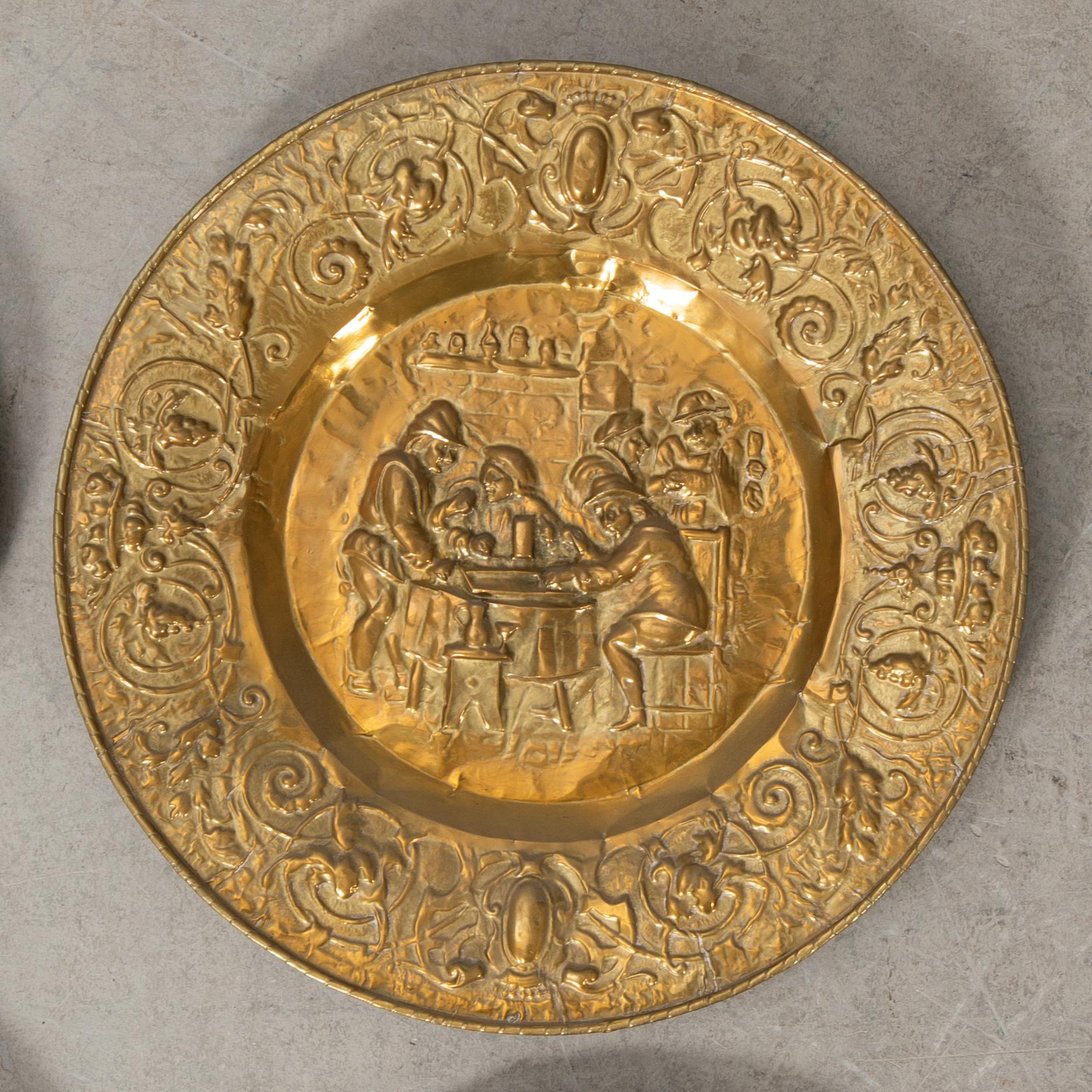 Wall plates 6 pcs Baroque style circa 1900.