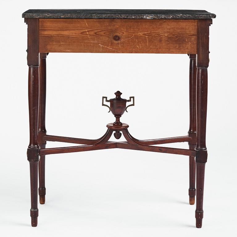 A Gustavian table by G Iwersson (master in Stockholm 1778-1813) not signed.