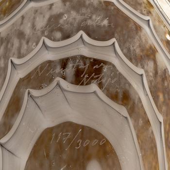 Oiva Toikka, glasfågel, signerad Oiva Toikka Nuutajärvi Notsjö 117/3000.