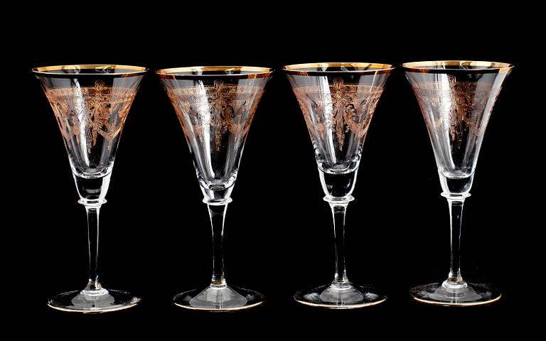 VINGLAS, 4 st, "Sergel", 1900-/2000-tal.