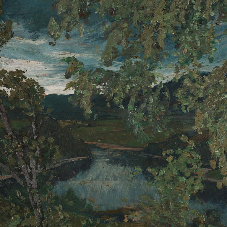 Helmer Osslund, "Sommar vid älven" (Summer by the river).