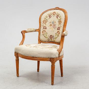 An armchair by Jean-René Nadal Paris 1756-70.
