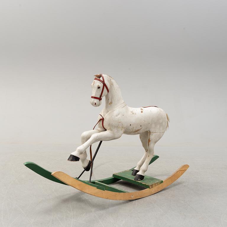 A 20th century rocking horse, possibly by Gemla.