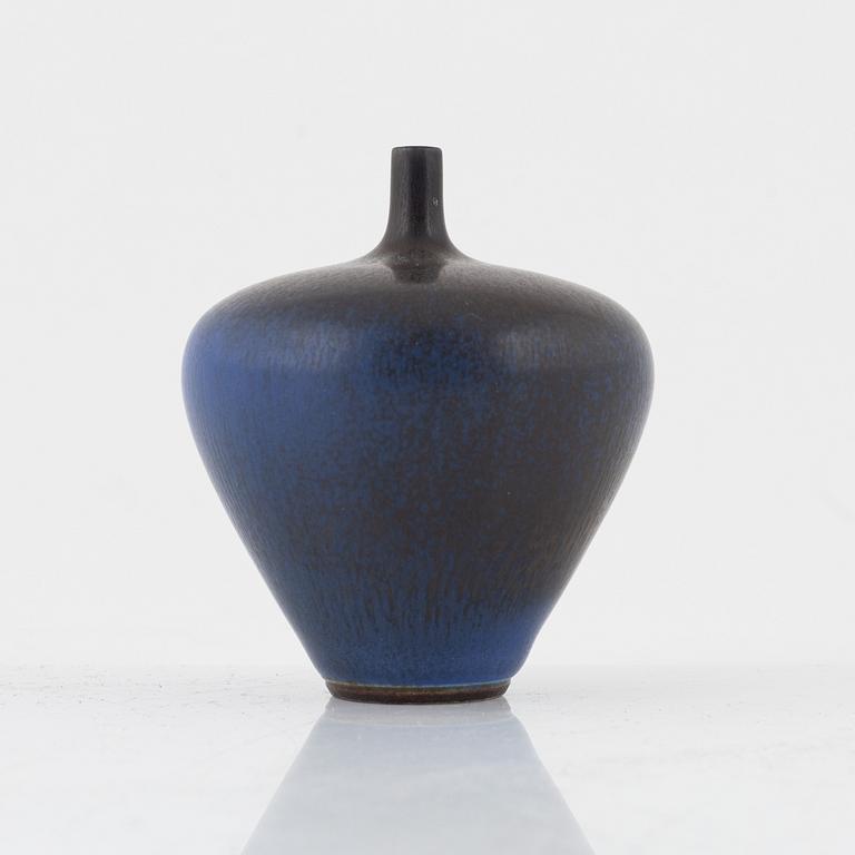 Berndt Friberg, a stoneware miniature vase, Gustavsberg studio, Sweden 1971.