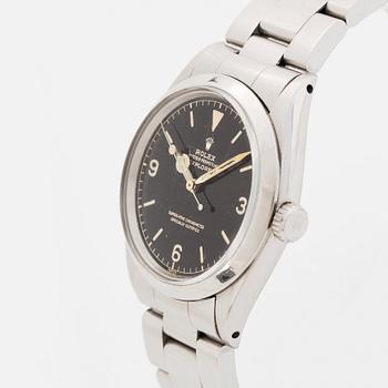 Rolex, Explorer, "Chapter Ring, Exclamation Point, Gilt Dial", "Type 3", ca 1962.