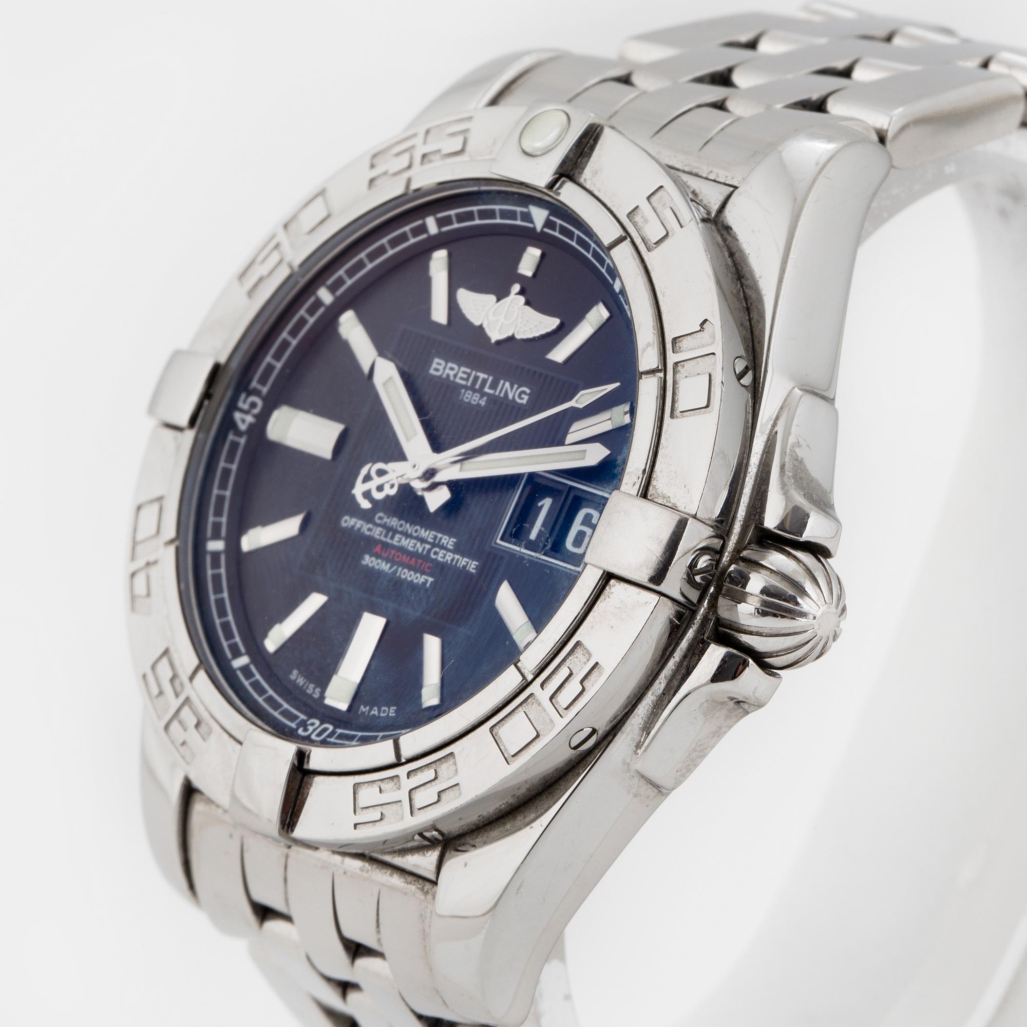 BREITLING Galactic 41 Chronometre 300M 1000 FT wristwatch 41 mm. Bukowskis