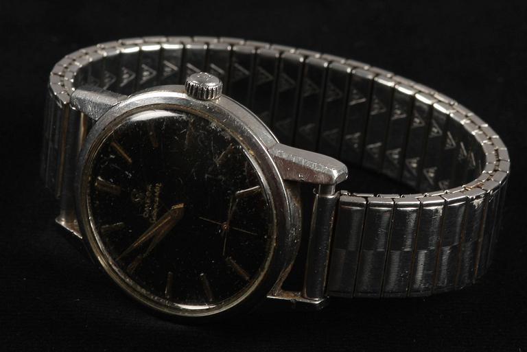 HERRARMBANDSUR, stål, Omega Seamaster,
