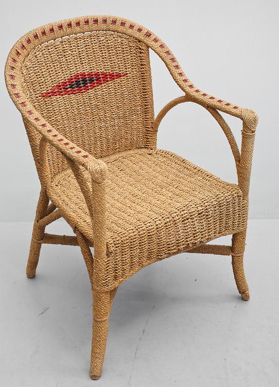 KORGSTOLAR, 2 st, 1900-tal.