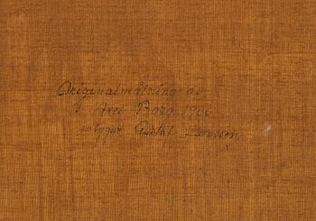 Axel Borg, Winter landscape with a moose family.