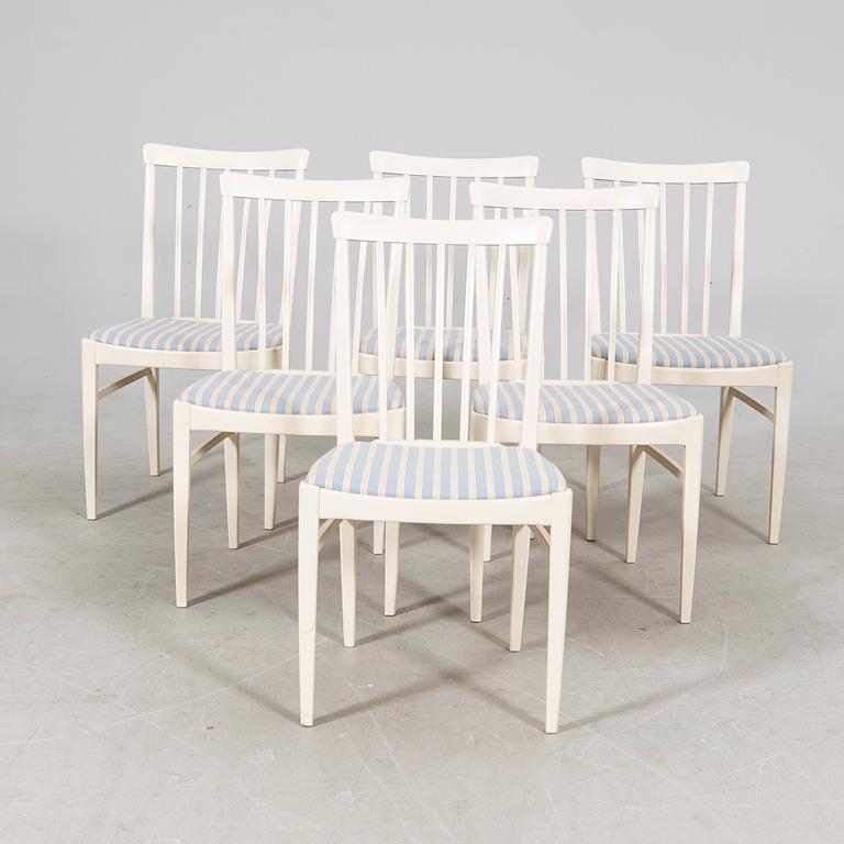 Carl Malmsten, matbord samt stolar 6 st "Herrgården" Bodafors senare delen av 1900-talet.