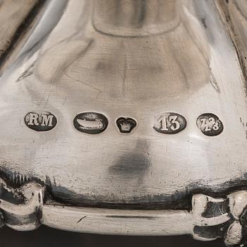 Otto Roland Mellin, skål, silver, Helsingfors, 1881.