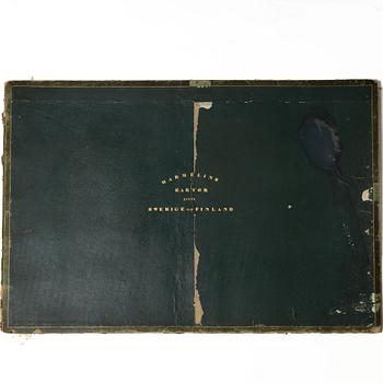 Med 28 graverade kartor över Sverige och Finland.