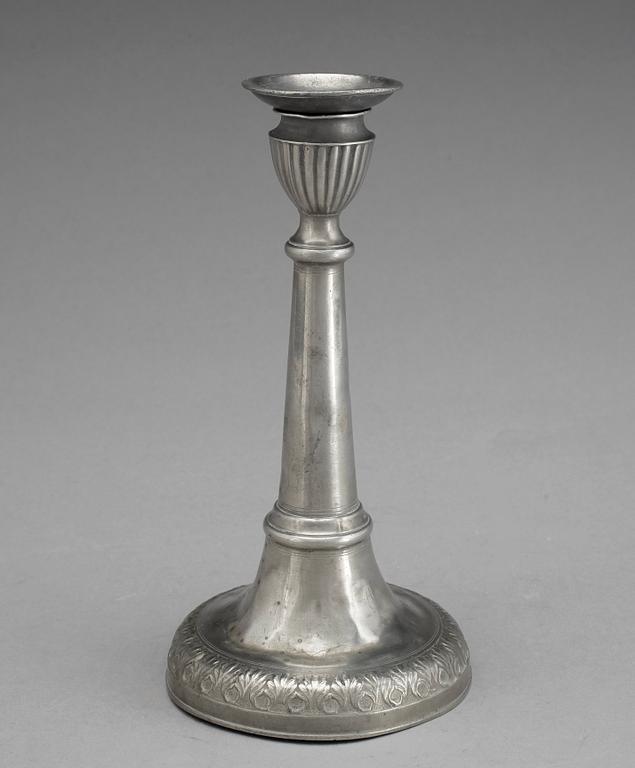 LJUSSTAKE, tenn, Sven Berglund, Malmö. 1811.