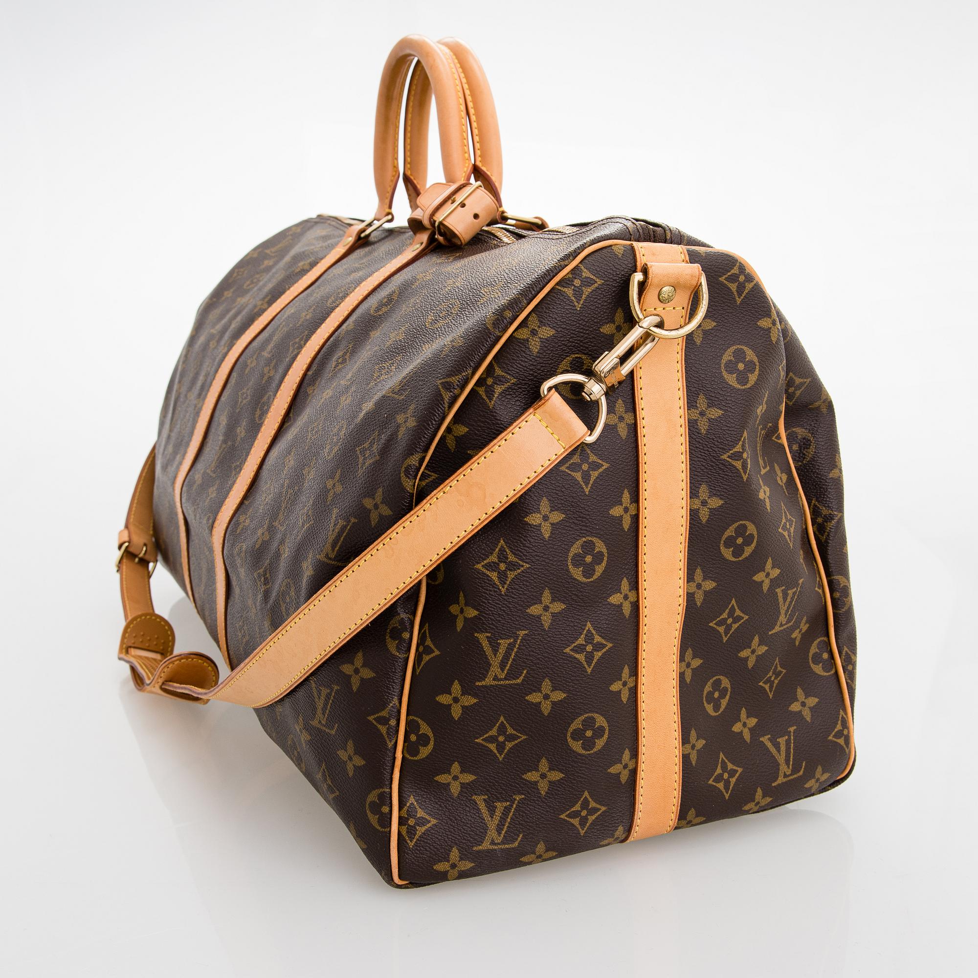 Louis Vuitton, A Monogram 'Keepall 55 Bandoulière' Weekend bag.