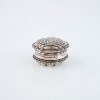 A Swedish Silver Rococo Snuff Box, mark of Johan Wennerwall, Gothenburg, active 1737-1768.