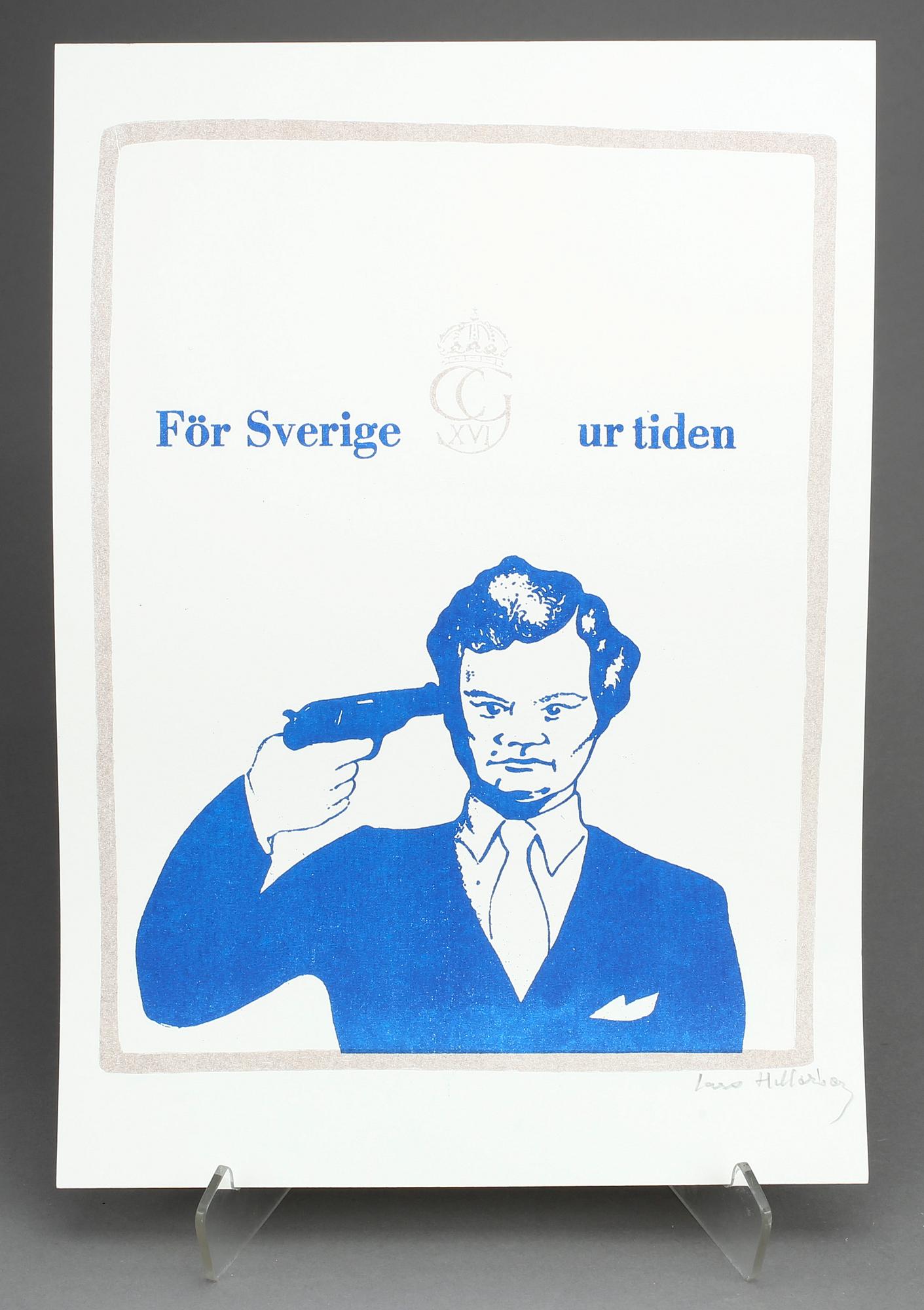 LARS HILLERSBERG, 3st screentryck samt en bläckstråleutskrift, signerade.