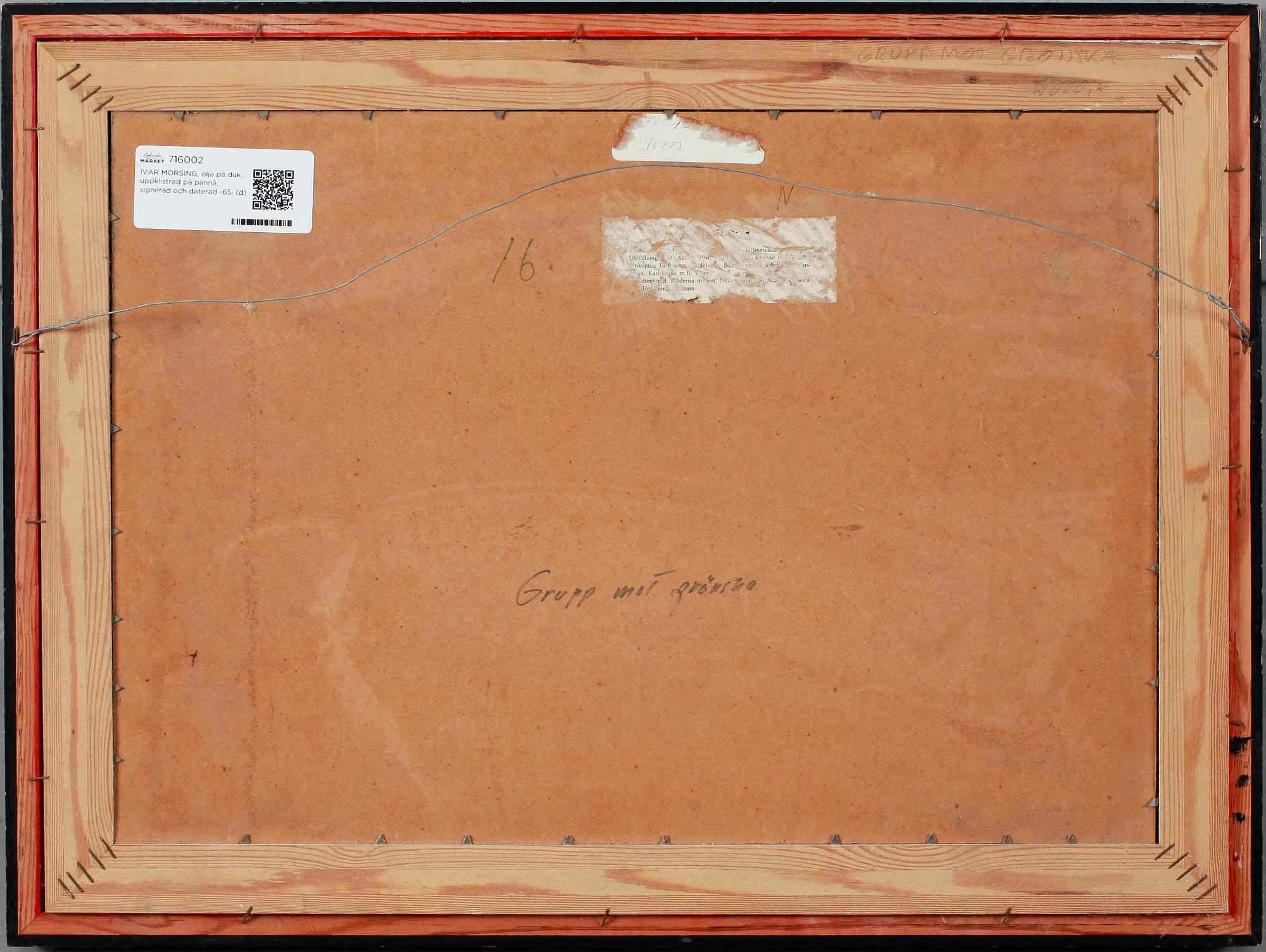 IVAR MORSING, oil on canvas, signed and dated -65.