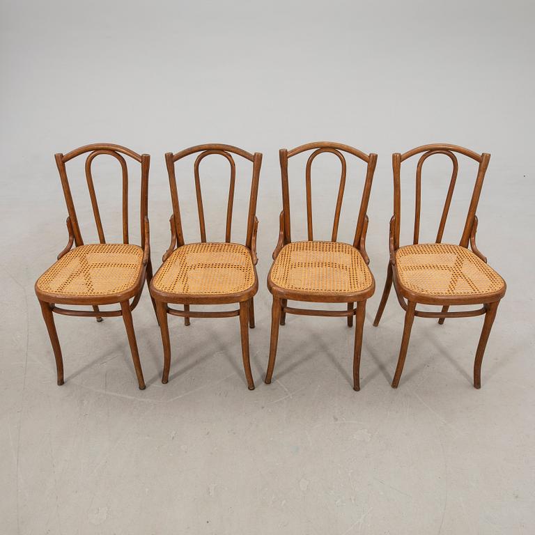 Stolar fyra st Thonet 1900-talets början.
