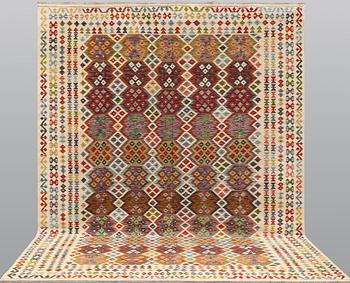 Carpet, Kelim, c. 390 x 308 cm.