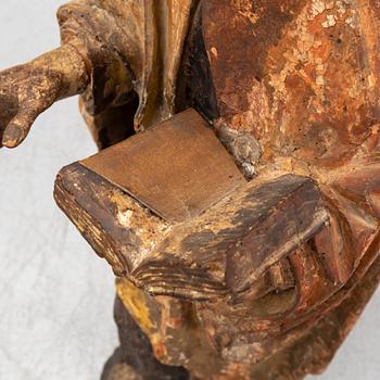 SCULPTURE, wood, 18th Century.