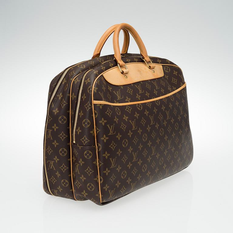 A Louis Vuitton, "Alize 24 Heures" Monogram Canvas Travel Bag.
