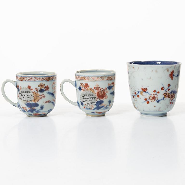 Six cups and four saucers, China, Qing dynasty, 18th century.