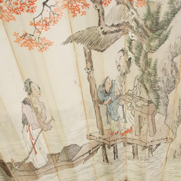 MÅLNING, av Xue Yuelou. Signerad och daterad 1929.