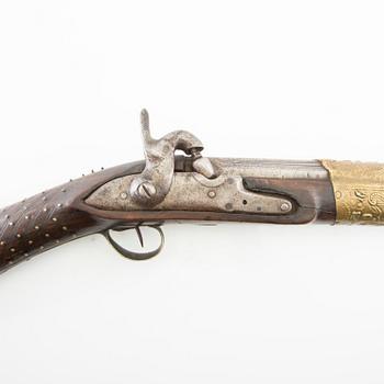 Tromblon / Muskedunder / Blunderbuss, omkring år  1800, Frankrike för marknaden på Balkan eller på turkiskt område.