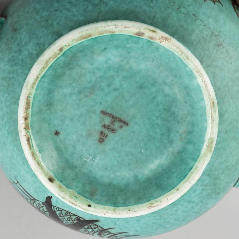 Wilhelm Kåge, an 'Argenta' stoneware bowl, Gustavsberg 1936.