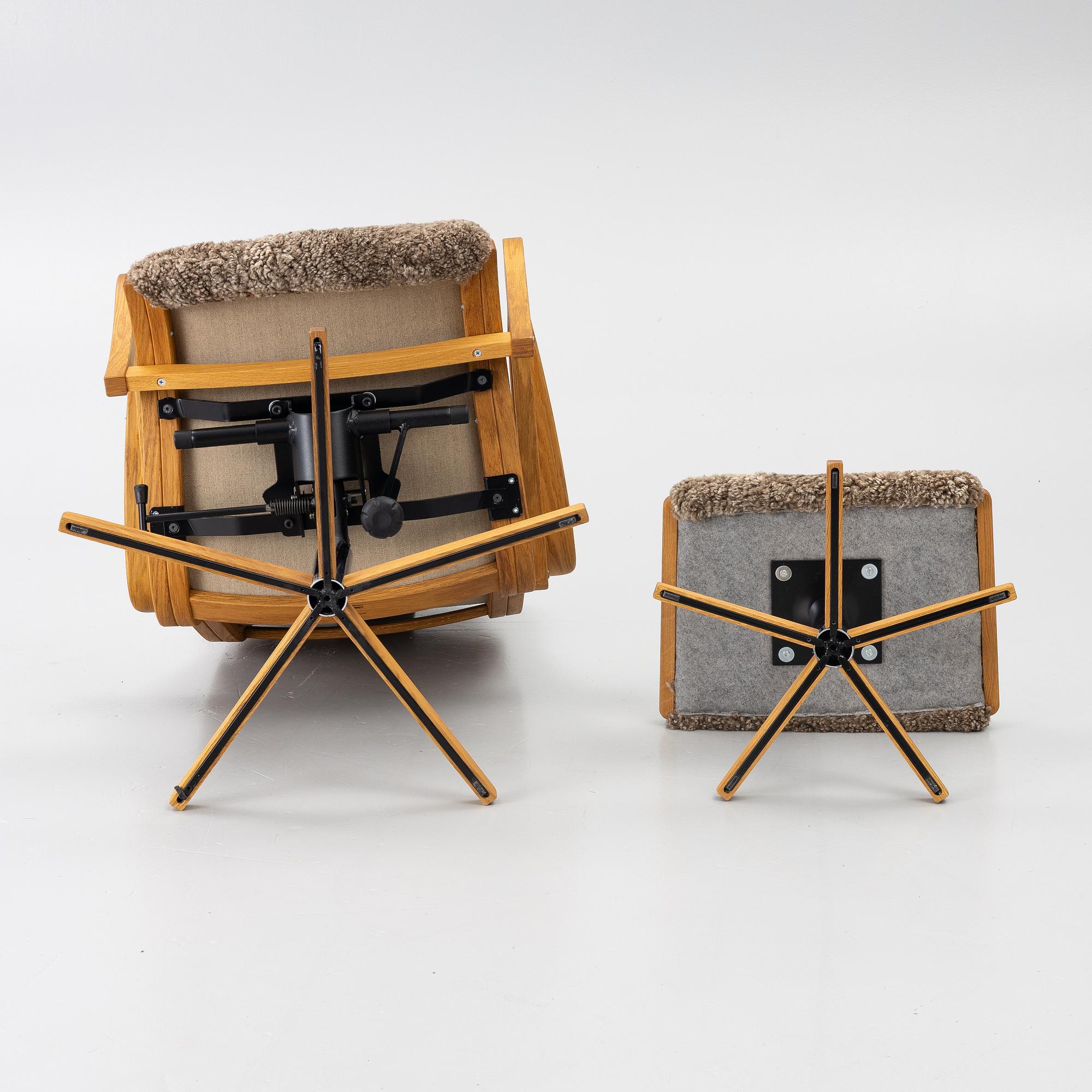 Armchair with footstool. 'Chic', Bröderna Andersson, contemporary.