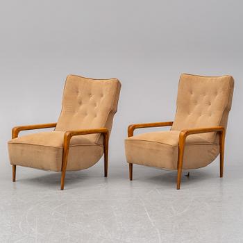 A late 20th Century easy chairs, Italy.