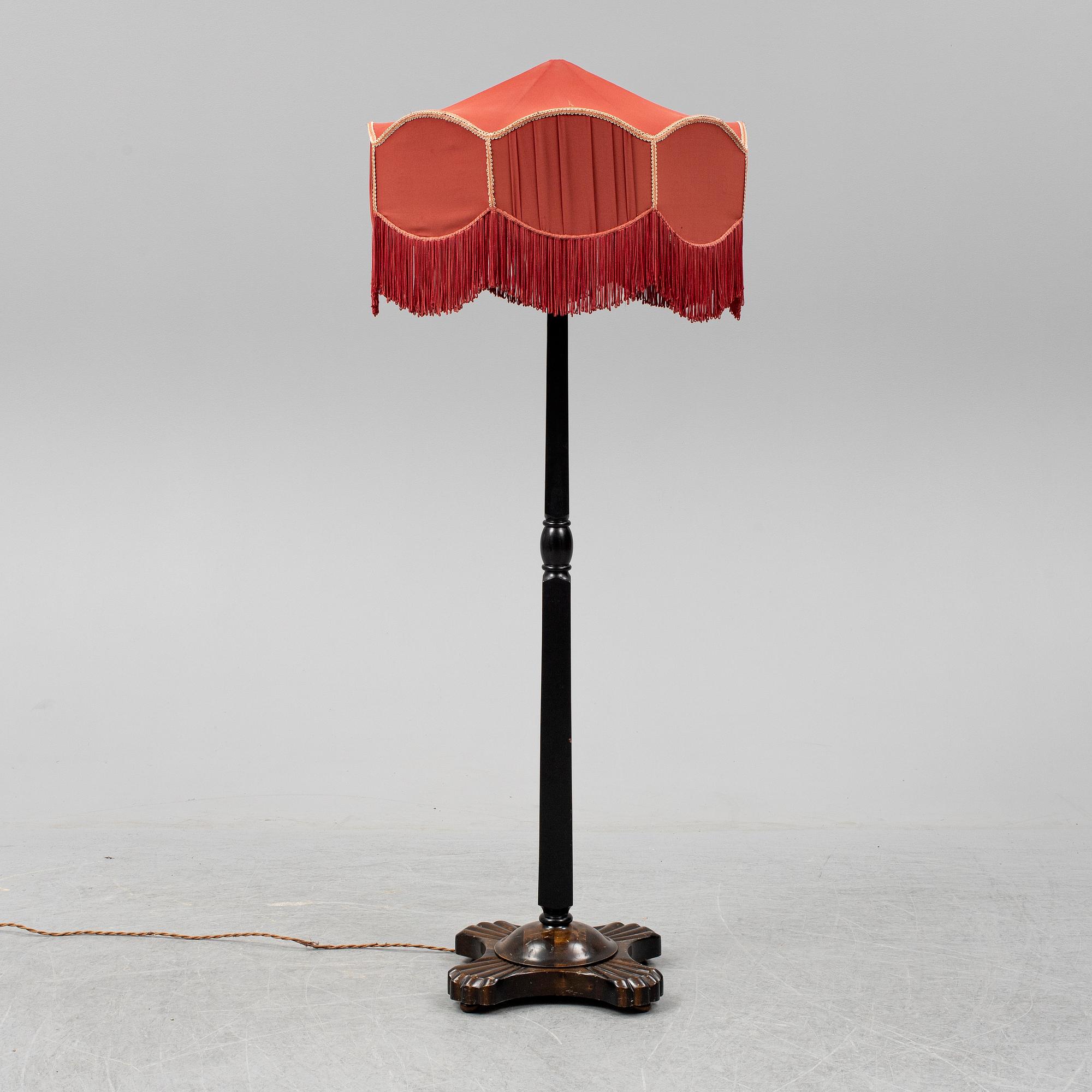 A 1930s art déco floor light.