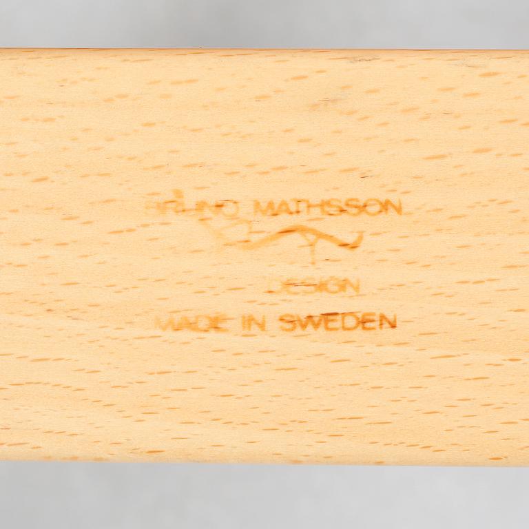 A "Mina" armchair by Bruno Mathsson, Mathsson International, 1995.