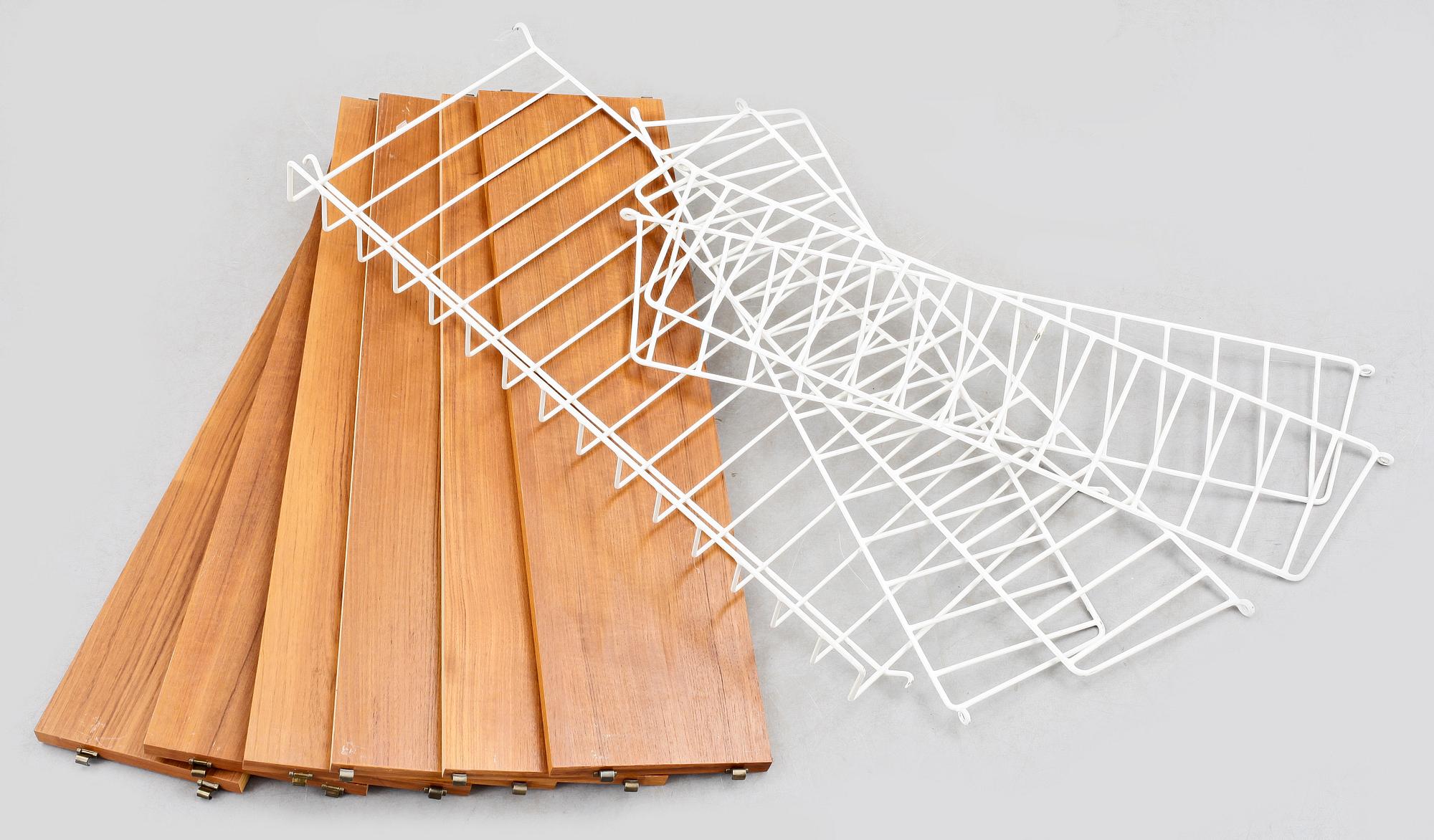 STRINGHYLLEDELAR, 11 st, Design Nils Strinning, 1950/60-tal.