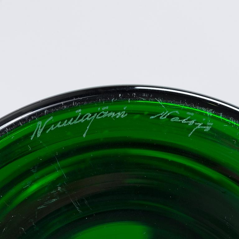 Oiva Toikka, kynttilänjalka/maljakko, "Majakka", signeerattu Notsjö Nuutajärvi.