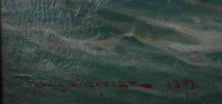 LUDVIG RICHARDE (RUOTSI), öljy kankaalle, sign. ja päiv. 1890.