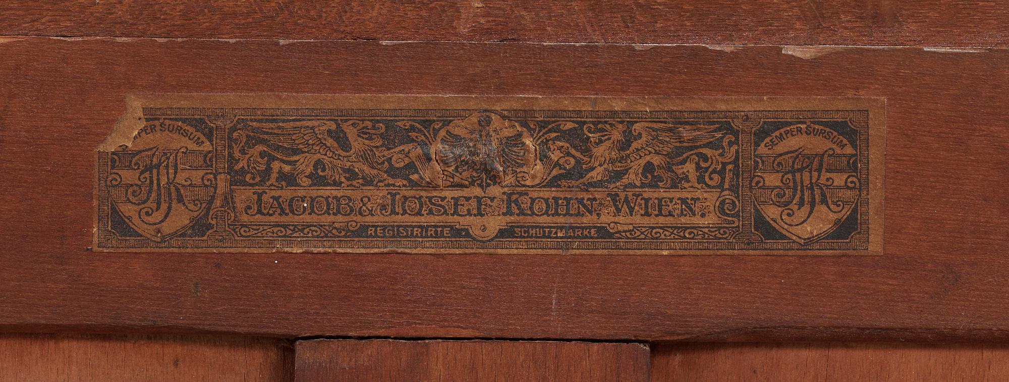 TOILETTBORD, etikettmärkt Jacob & Josef Kohn, Wien, Österrike, 1900-talets första decennier.