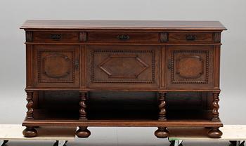 MATSALSMÖBLEMANG, 15 delar, barockstil, 1900-talets början.