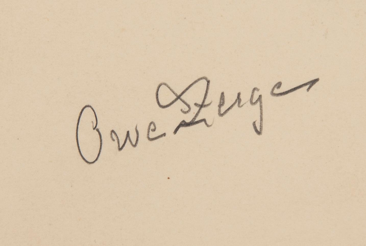 Owe Zerge, teckningar 2 st signerade.