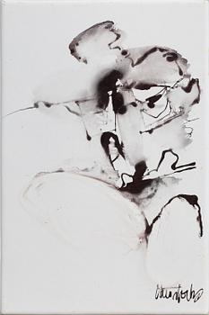 LARS STOCKS, 3 enamel paintings, signed, one dated -80.