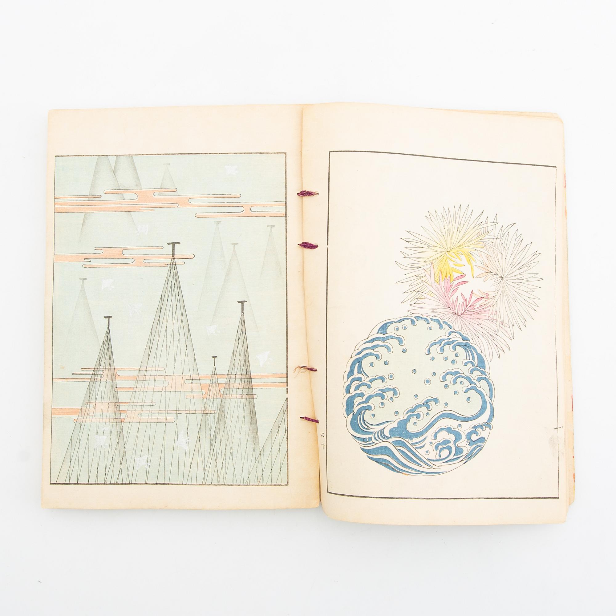 Pattern book Japan Meiji around 1900.