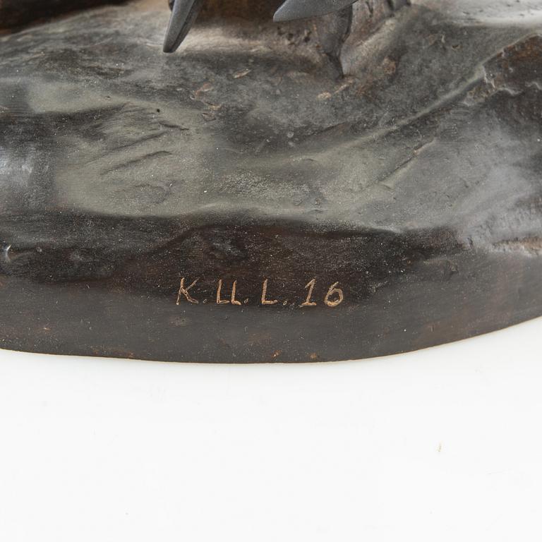 Arthur Waagen, efter skulptur Krigare.