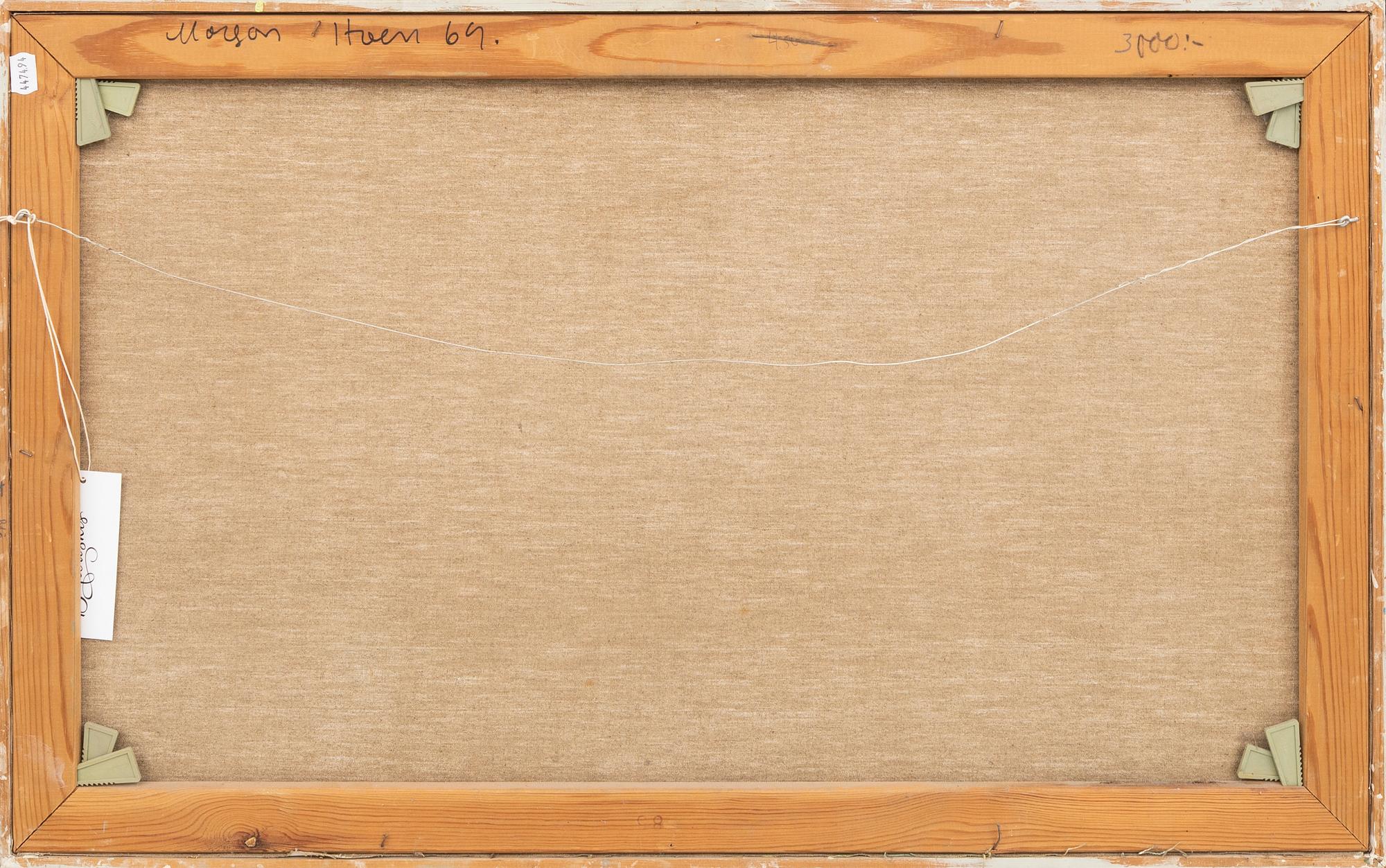 Gustav Rudberg, oil on canvas, signed and dated 69.