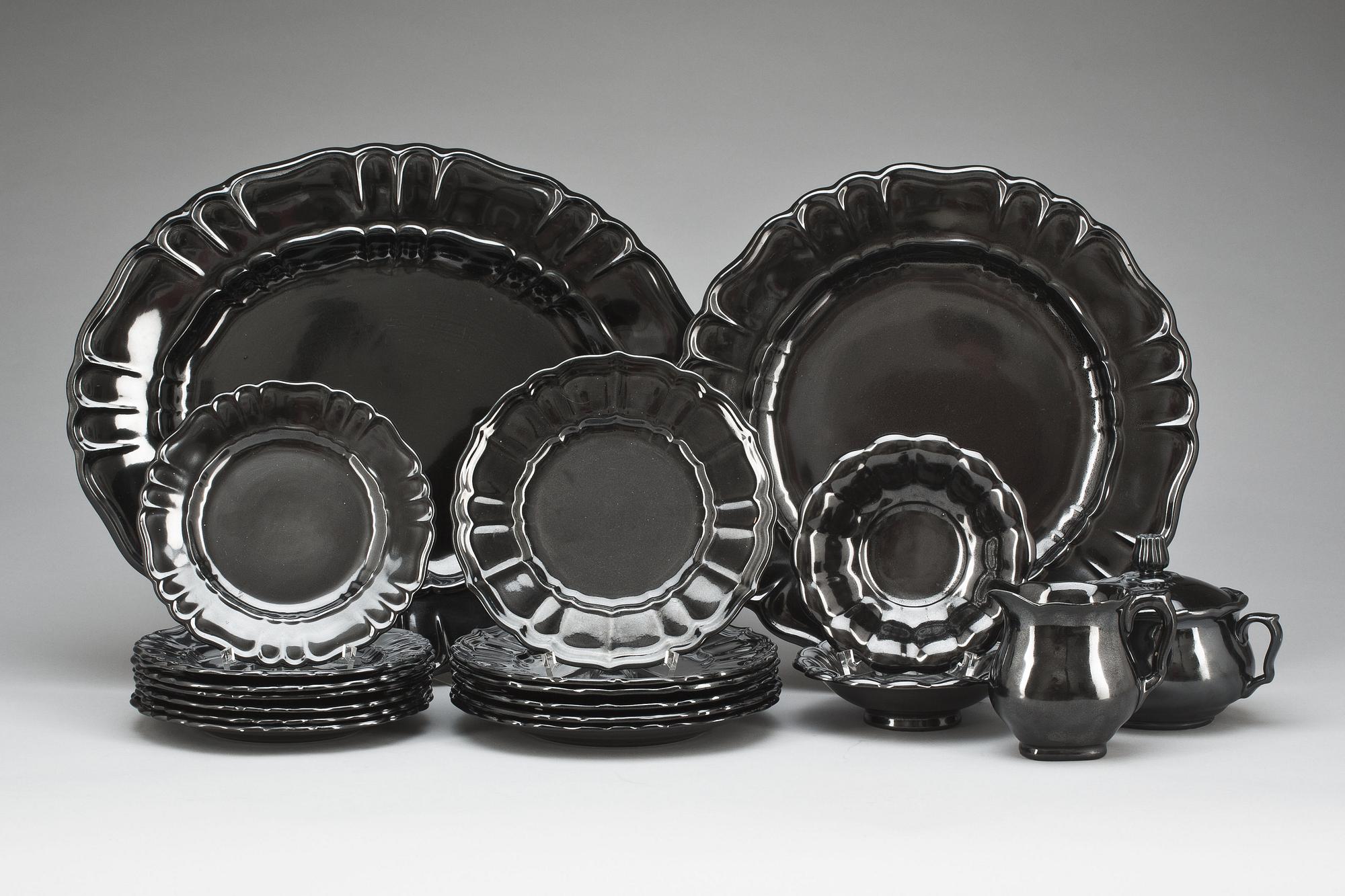 SERVIS, 19 delar, flintgods, Arthur Percy, Gefle.