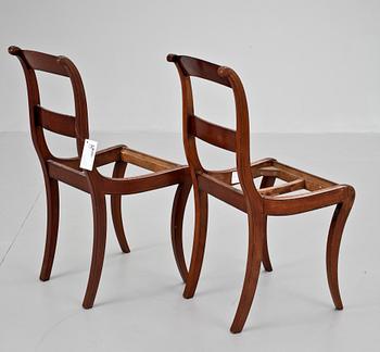 STOLAR, ett par, empire, 1800-talets första hälft.