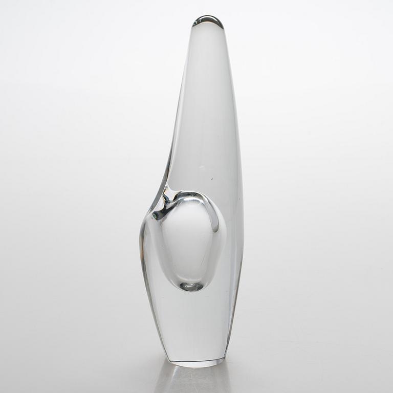 Timo Sarpaneva, lasiveistos, "Orkidea", signeerattu Timo Sarpaneva Iittala -58. Malli muotoiltu 1954.